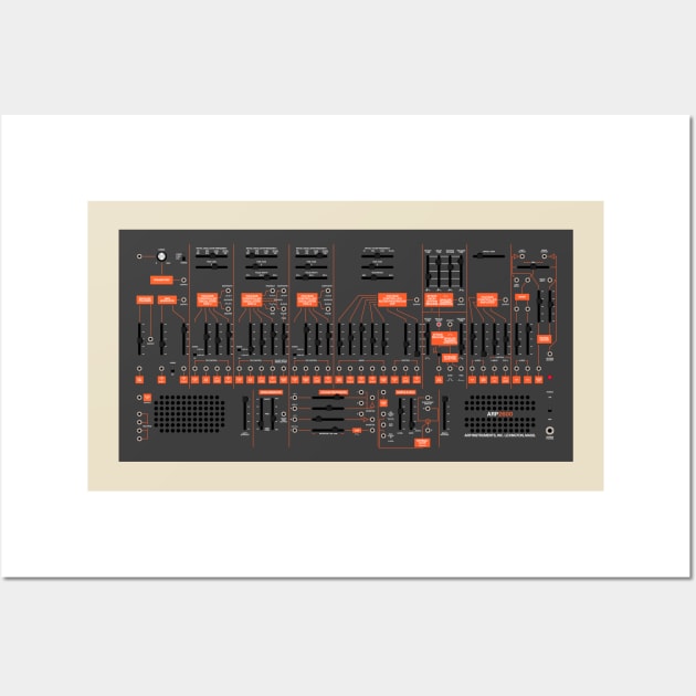ARP 2600 - Orange/Grey - No Keyboard Wall Art by RetroFitted